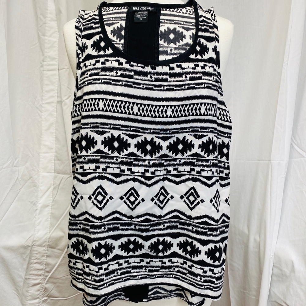 Black & White Blouse